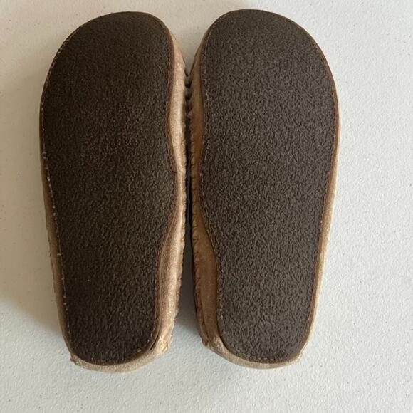 LL Bean Moccasin Slipper Women's Size 9 Hearthside Suede Sherpa Lined - Picture 5 of 12